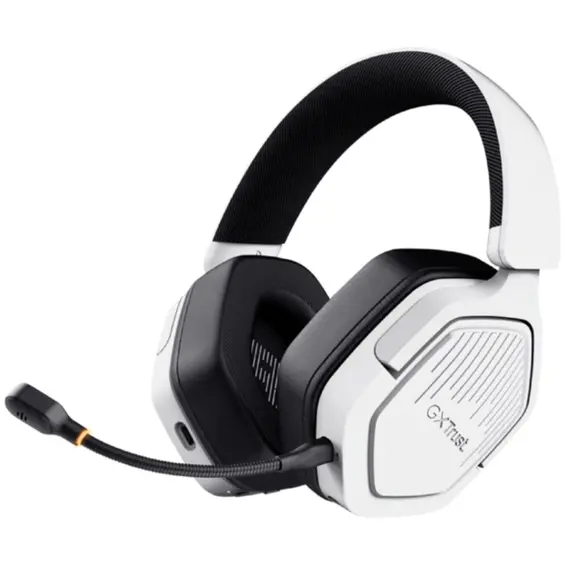 ყურსასმენი Trust GXT493W CARUS WIRELESS HEADSET WHITE - Primestore.ge
