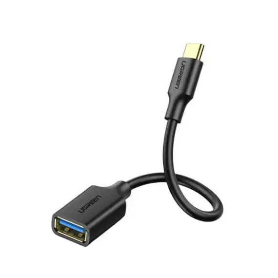 კაბელი Ugreen USB-C Male to USB 3.0 A Female Cable Black/30701 - Primestore.ge