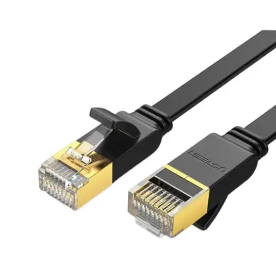 კაბელი Ugreen Cat 7 U/FTP Lan Cable Flat Design 1m Black/11260 - Primestore.ge