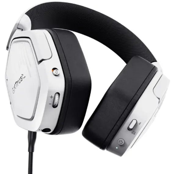 ყურსასმენი Trust GXT493W CARUS WIRELESS HEADSET WHITE - Primestore.ge