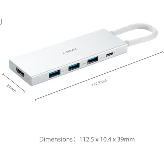 ჰაბი Xiaomi 5-in-1 Type-C Hub - Primestore.ge
