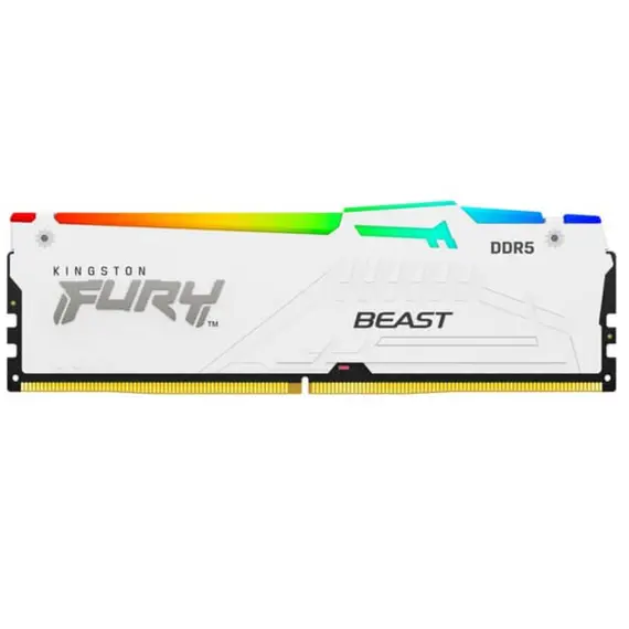 ოპერატიული მეხსიერება Kingston FURY (RGB) White 32GB 5600MHz DDR5 DIMM CL36 2Rx8 4G x 64-bit - Primestore.ge