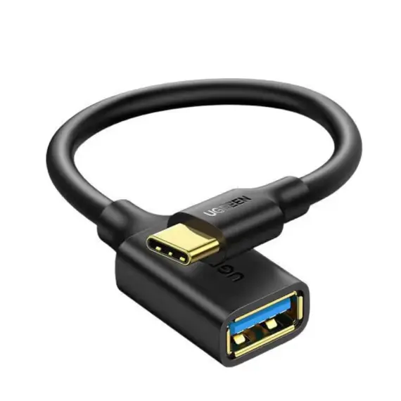 კაბელი Ugreen USB-C Male to USB 3.0 A Female Cable Black/30701 - Primestore.ge