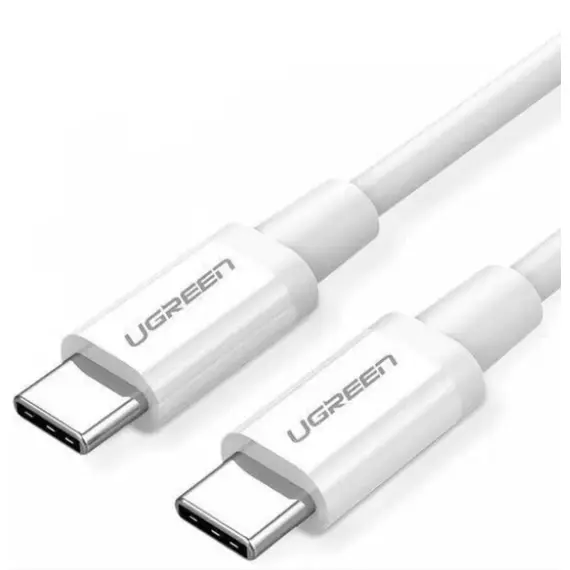 კაბელი Ugreen 60518 Type C 2.0 Male To Male Cable 1m White/60518 - Primestore.ge