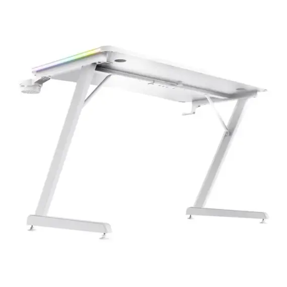სათამაშო მაგიდა Trust GXT709W LUMINUS RGB DESK WHITE/25328 - Primestore.ge