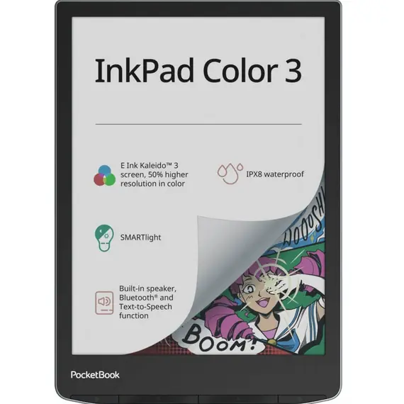 ელექტრონული წიგნი PocketBook e-reader 743K InkPad Color 3, Stormy Sea - Primestore.ge