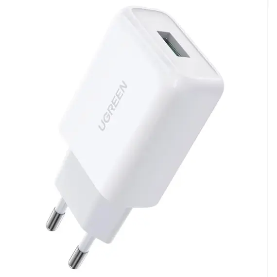 ადაპტერი UGREEN QC3.0 USB Fast Charger EU White/10133 - Primestore.ge