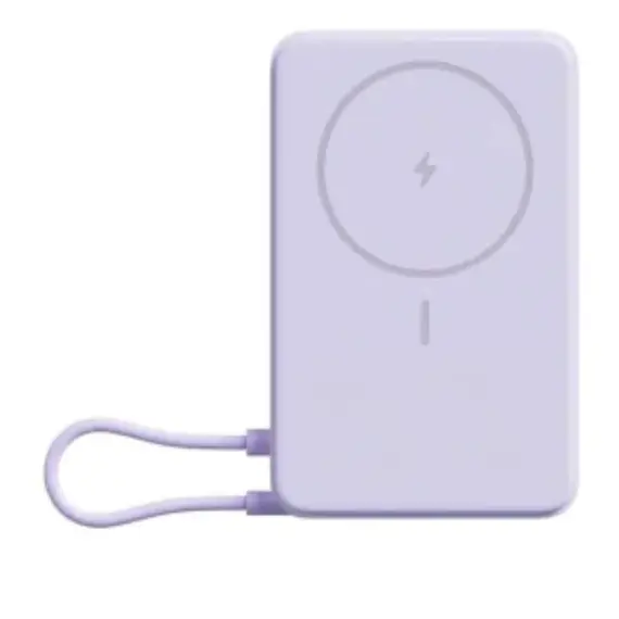 პორტატული დამტენი Xiaomi Magnetic Power Bank 10000 with Built-in Stand Purple - Primestore.ge