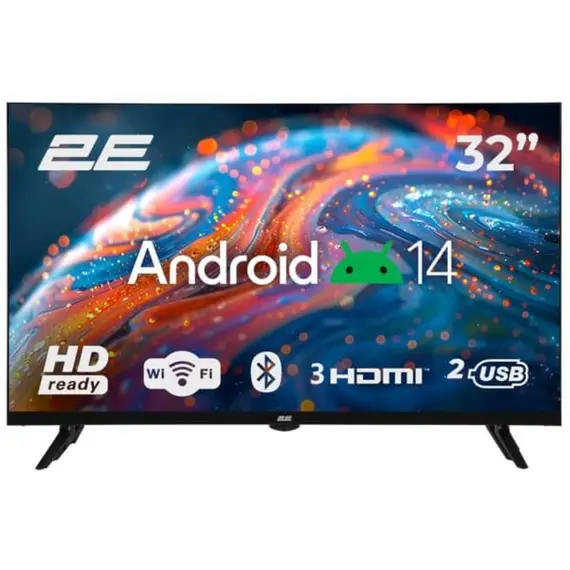 ტელევიზორი 2E TV Set 32" LED HD 60Hz Smart Android Black - Primestore.ge