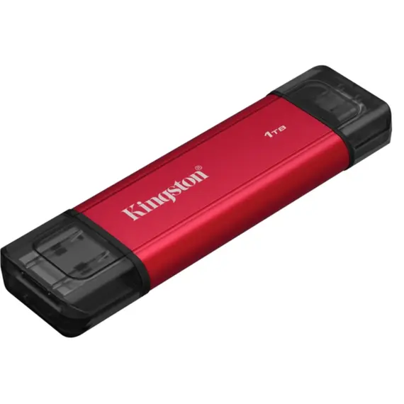 გარე მყარი დისკი Portable SSD Kingston 1TB USB 3.2 Gen 2 Dual USB-A R1050/W950MB/s - Primestore.ge