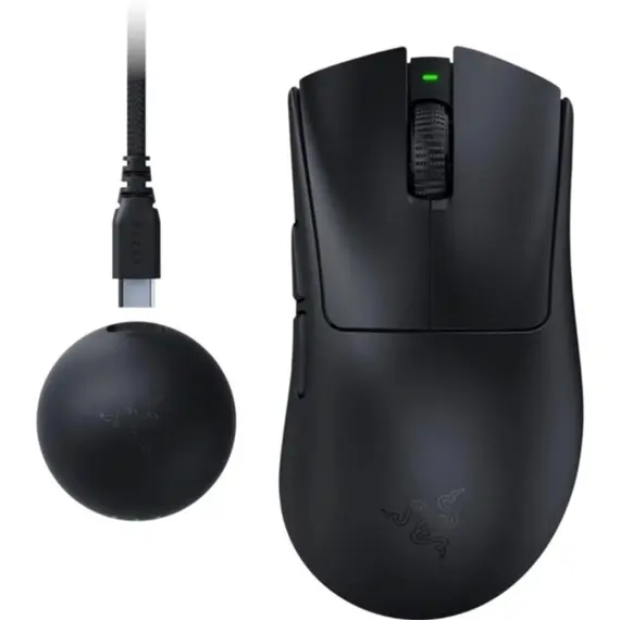 მაუსი Razer Mouse DeathAdder V4 Pro Gen-2, USB-A/WL, black - Primestore.ge