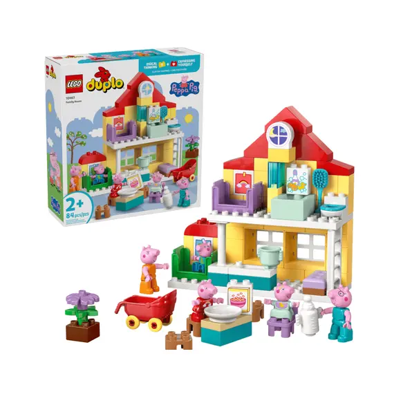 ლეგო LEGO Constructor DUPLO Peppa Pig Family House - Primestore.ge