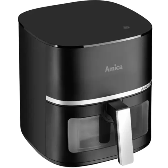 აეროგრილი Amica 1600W, bowl 5.2L, touch control, 10 auto. programs, plastic, black - Primestore.ge