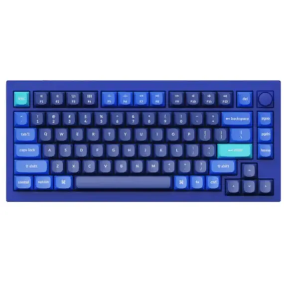 კლავიატურა Keychron Q1 84Key, Gateron G PRO Brown, USB-A, Hot-Swap, QMK, Knob, EN, RGB - Primestore.ge