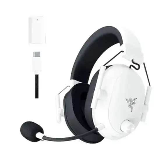 ყურსასმენი Razer Headset BlackShark V3, USB-A/BT, white - Primestore.ge