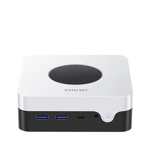 მინი კომპიუტერი Chuwi LarKBox X, i3-1220P, 8GB, 256GB SSD, Integrated, W11H, Black/White - Primestore.ge