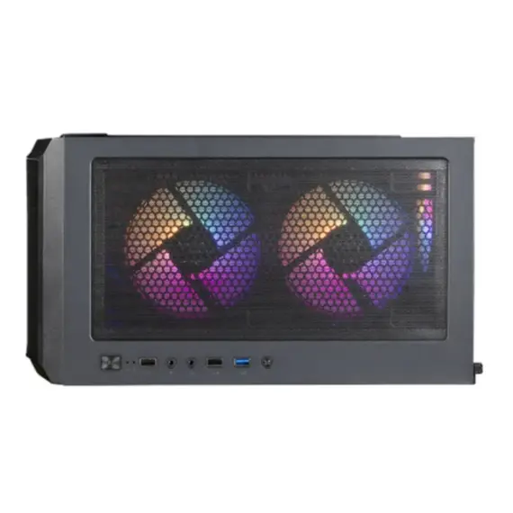 კომპიუტერის ქეისი Zalman PC case N7 PLUS V2 without PSU, 1xUSB3.0, 2xUSB2.0, 6x120mm RGB Rainbow,  1x120mm, VGA 340mm, LCS ready, TG Side Panel, ATX, black - Primestore.ge
