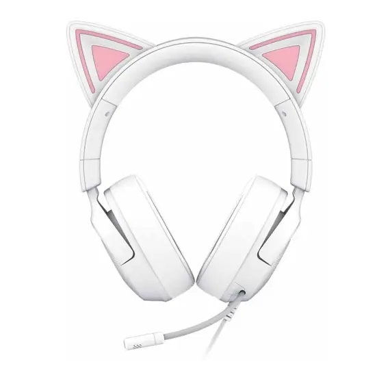 ყურსასმენი Razer Headset Kraken Kitty V3 X, mini-jack, 1.3m, white - Primestore.ge