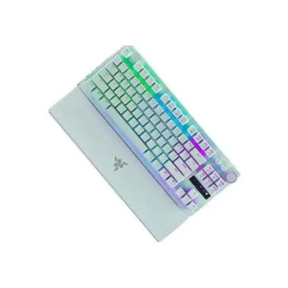 კლავიატურა Razer Keyboard mechanical Huntsman V3 Pro TKL, 84key, Analog Optical Switches, USB-A, EN, white - Primestore.ge