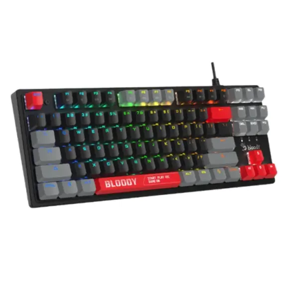 კლავიატურა A4tech Bloody S310N Mechanical Switch RGB Gaming Keybord Energy Red - Primestore.ge