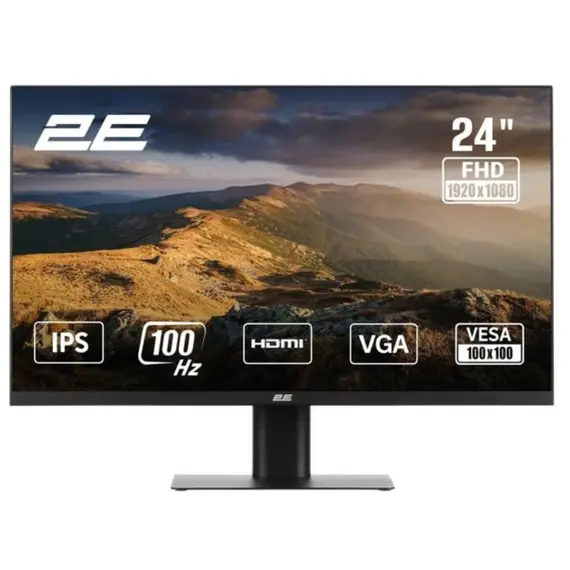 მონიტორი 2E 23.8" F2425B D-Sub, HDMI, IPS, 100Hz - Primestore.ge
