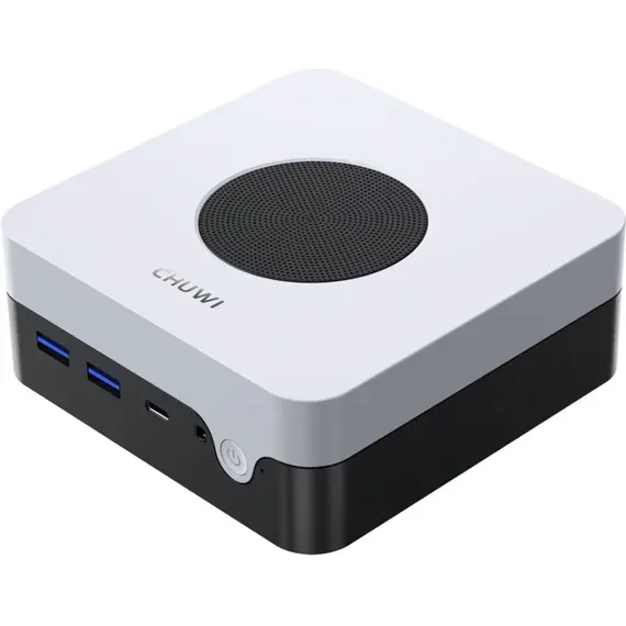 მინი კომპიუტერი Chuwi LarKBox X, i3-1220P, 8GB, 256GB SSD, Integrated, W11H, Black/White - Primestore.ge