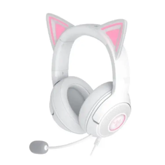 ყურსასმენი Razer Headset Kraken Kitty V2, 7.1, RGB, USB-A, white - Primestore.ge