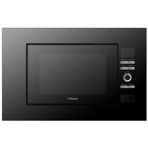 ჩასაშენებელი მიკროტალღური ღუმელი Hansa built-in, 20L, electrical control, 700W, grill, display, touch opening, black+inox - Primestore.ge