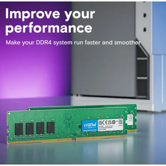 ოპერატიული მეხსიერება Crucial DRAM 16GB DDR4-3200  CT16G4DFRA32A - Primestore.ge