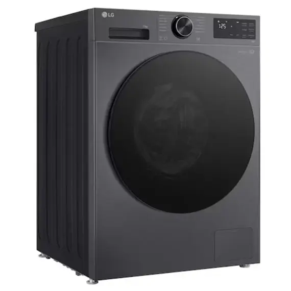 სარეცხი მანქანა LG F2X5FYNY6.AEBQME3 9 KG 85x60x46 1200 RPM Inverter Rotary Knob Add Wash LED Touch Display Black Tint door Matt Black - Primestore.ge