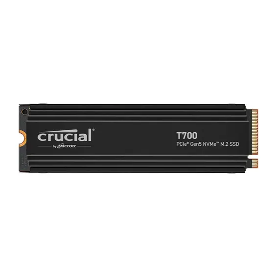 მყარი დისკი CRUCIAL SSD PCIE G5 M.2 NVME 1TB W/HS T700 CT1000T700SSD5 - Primestore.ge