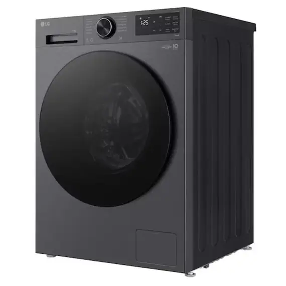 სარეცხი მანქანა LG F2X5FYNY6.AEBQME3 9 KG 85x60x46 1200 RPM Inverter Rotary Knob Add Wash LED Touch Display Black Tint door Matt Black - Primestore.ge