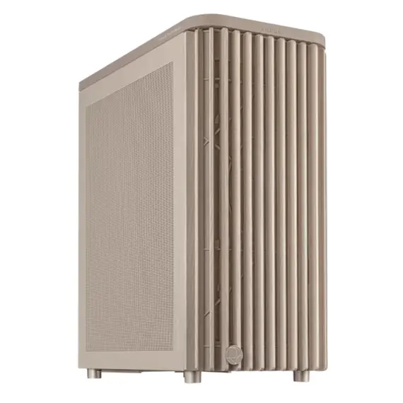 კომპიუტერის ქეისი Asus ProArt PA401 Wood Edition Beige - Mesh Panel - Primestore.ge