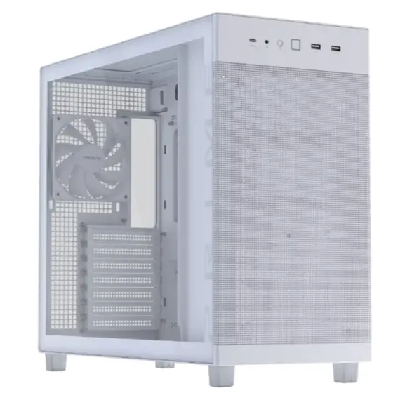 კომპიუტერის ქეისი ASUS Prime AP303 - Tempered Glass Panel White - Primestore.ge