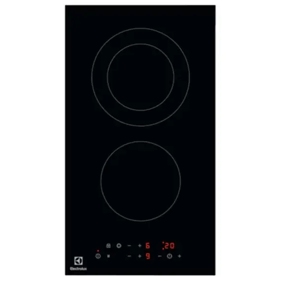 გაზქურის ზედაპირი Electrolux LHR3233CK / Electric-Domino / 30cm / Ceramic Glass - Primestore.ge