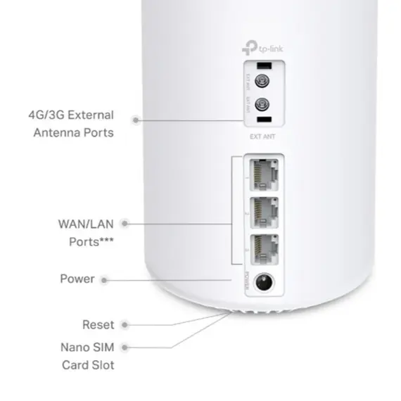 როუტერი TP-link Deco X10-4G(1-pack) 4G+AX1500 Whole Home Mesh Wi-Fi 6 Gateway - Primestore.ge