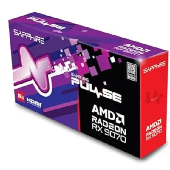 ვიდეო დაფა SAPPHIRE Graphic Card Radeon RX 9070 16GB GDDR6 PULSE GAMING OC - Primestore.ge