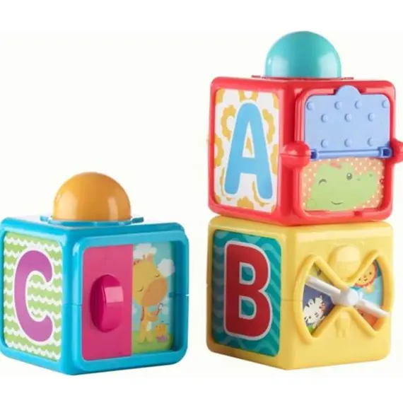 სათამაშო კუბიკები MATTEL Stacking Action Blocks - Primestore.ge