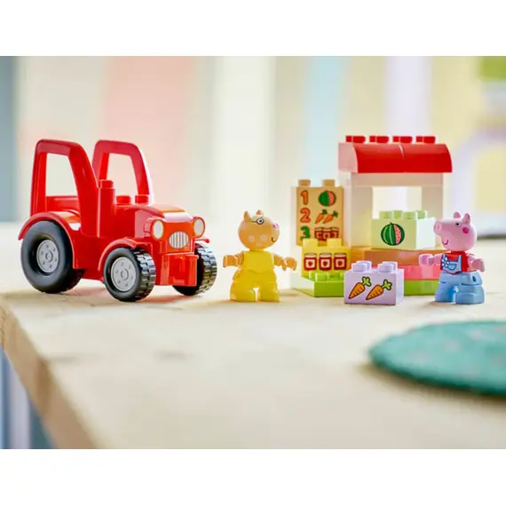 ლეგო LEGO Constructor DUPLO Peppa Pig Tractor and Market - Primestore.ge