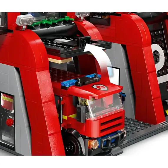 ლეგო LEGO Constructor City Fire station with a fire truck - Primestore.ge