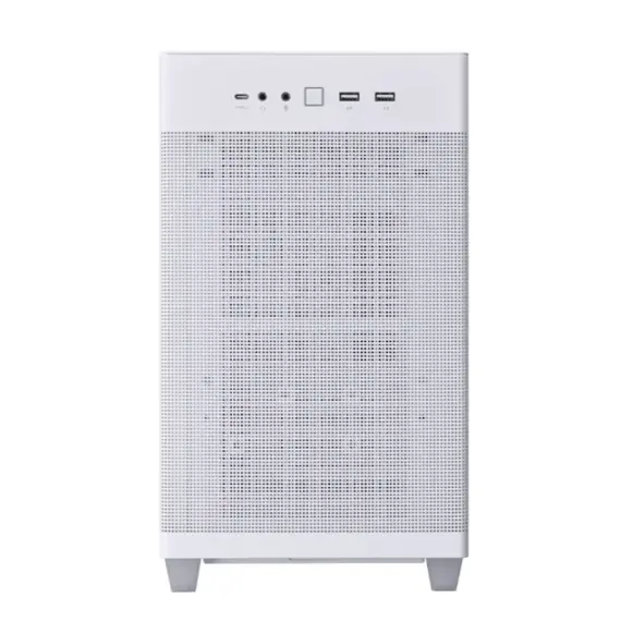 კომპიუტერის ქეისი ASUS Prime AP201 Tempered Glass MicroATX Case White - Primestore.ge