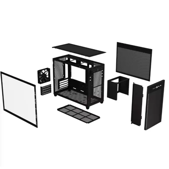 კომპიუტერის ქეისი ASUS Prime AP201 Tempered Glass MicroATX Case Black - Primestore.ge