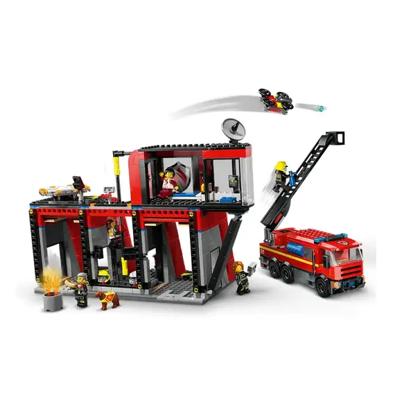 ლეგო LEGO Constructor City Fire station with a fire truck - Primestore.ge