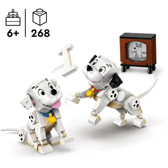 ლეგო LEGO Constructor Disney Classic Lucky & Penny 101 Dalmatians Puppies - Primestore.ge