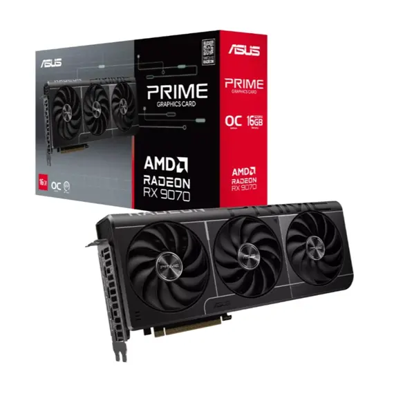 ვიდეო დაფა ASUS Prime Radeon™ RX 9070 16GB GDDR6 OC Edition - Primestore.ge