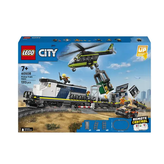 ლეგო LEGO Constructor City Police Train Heist - Primestore.ge