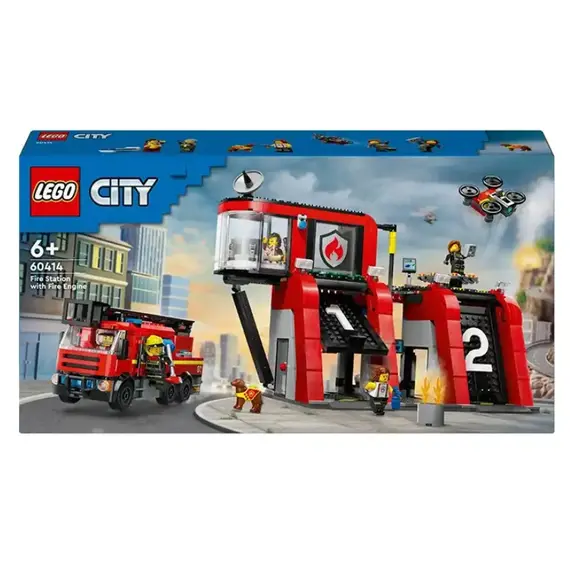 ლეგო LEGO Constructor City Fire station with a fire truck - Primestore.ge