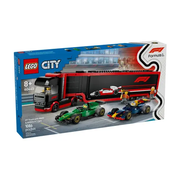 ლეგო LEGO Constructor City F1 Truck with RB20 & AMR24 F1 Cars - Primestore.ge
