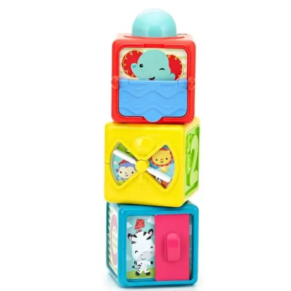 სათამაშო კუბიკები MATTEL Stacking Action Blocks - Primestore.ge