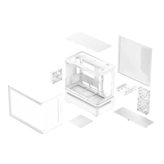 კომპიუტერის ქეისი ASUS Prime AP202 ARGB White - Primestore.ge